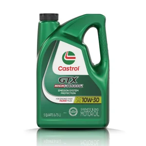 CASTROL GTX 10W30 HIGH MILEAGE - Aceite Semi Sintético - Galón 5Lt.