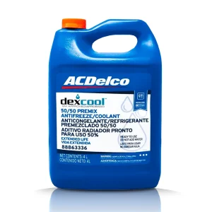 REFRIGERANTE ACDELCO 50% DEXCOOL EXTENDED LIFE / ANTIFREEZE - Recomendado para Chevrolet - Galón 4Lt.