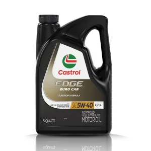 CASTROL EDGE 5W40 EURO CAR A3/B4 - Aceite Full Sintético - Galón 4.73Lt.