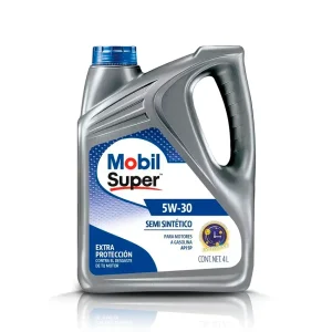 MOBIL SUPER 5W30 SEMI SINTÉTICO - Aceite de Motor - Galón 4Lt.