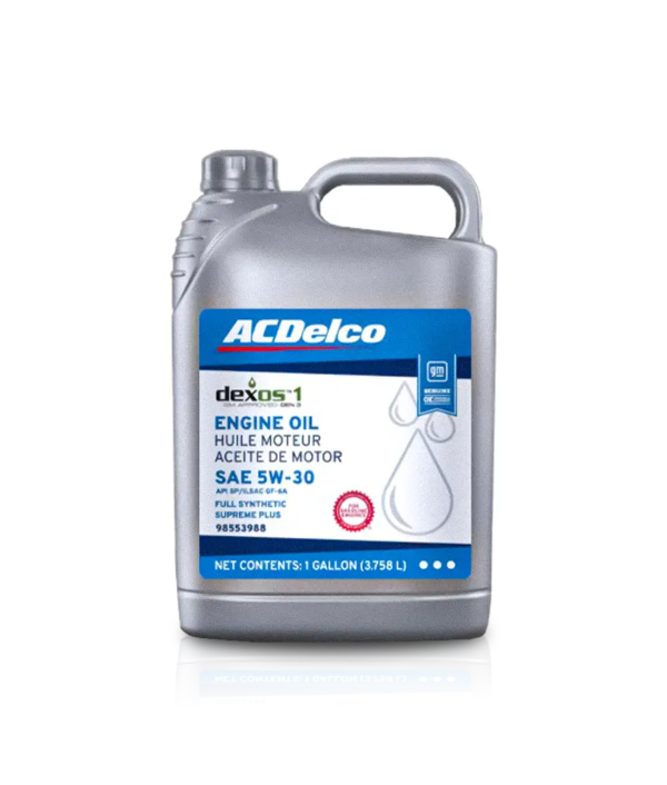ACDELCO SAE 5W30 SUPREME PLUS SINTÉTICO + DEXOS 1 - Aceite de Motor