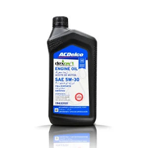 ACDELCO SAE 5W30 SUPREME PLUS SINTÉTICO + DEXOS 1 - Aceite de Motor - QT 946ml